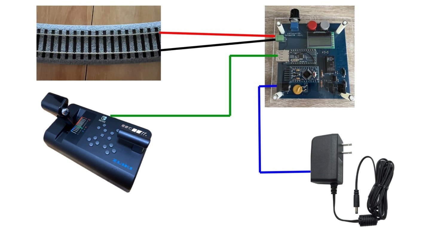 Control Device with "Densha De Go!" controller for Model Train. 5
