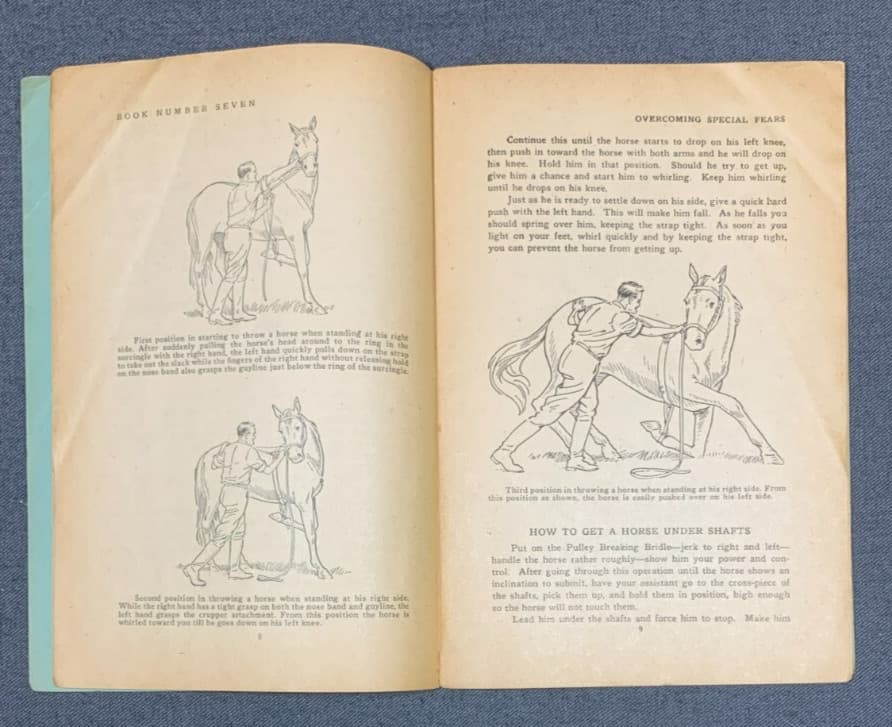 Set PROF BERRYs Illustrated Course Horse Training Booklets Instructions 1944 3