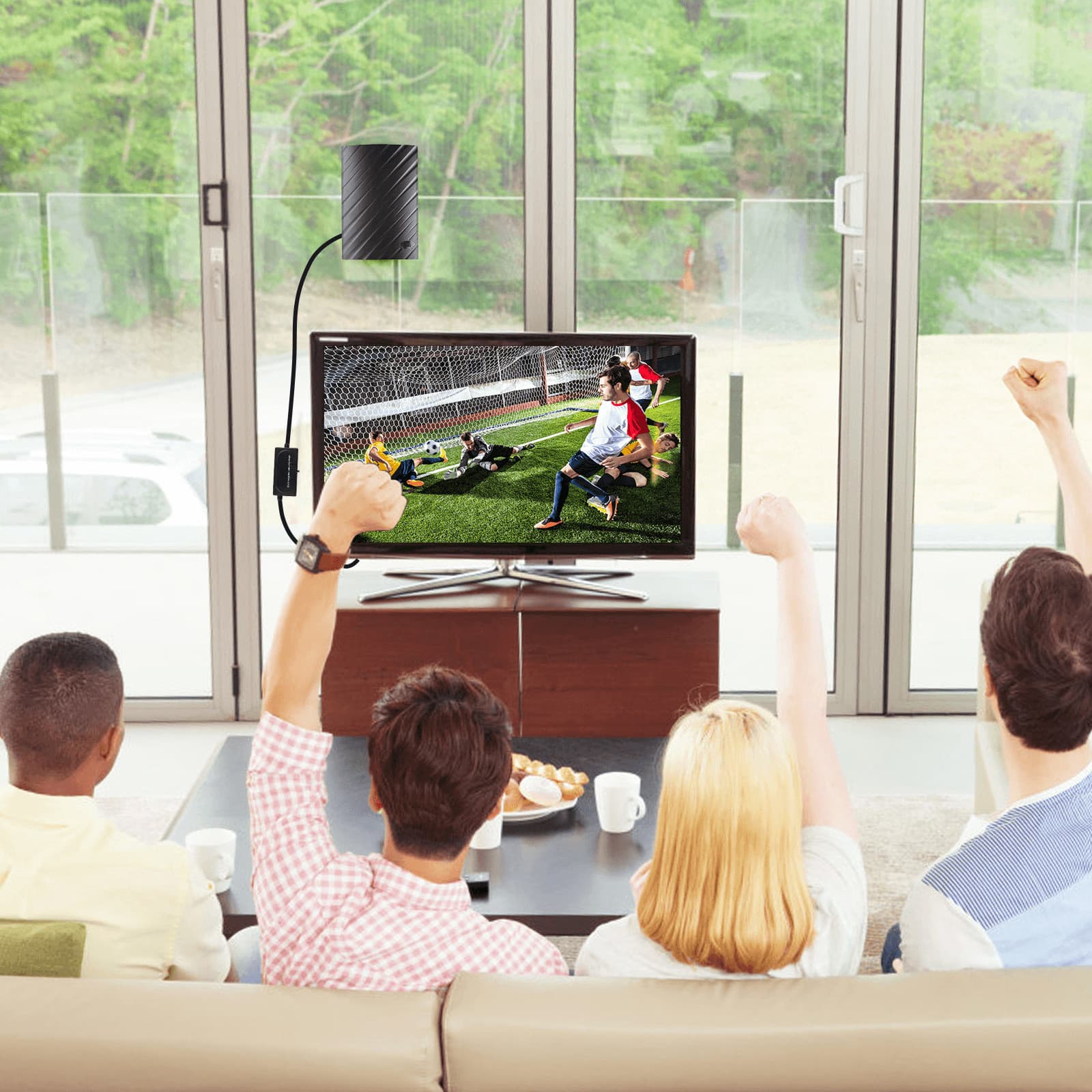 5600 Miles Digital TV Antenna 1080P 4K Waterproof HDTV Amplified Outdoor Indoor 2