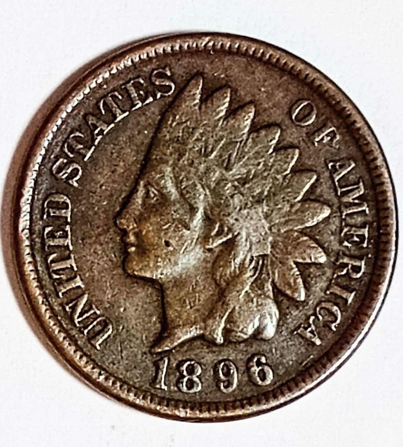 Indian Head Penny"1"Coin Lot 1896*VERY NICE *FULL LIBERTY*FREE SHIPPING* #630