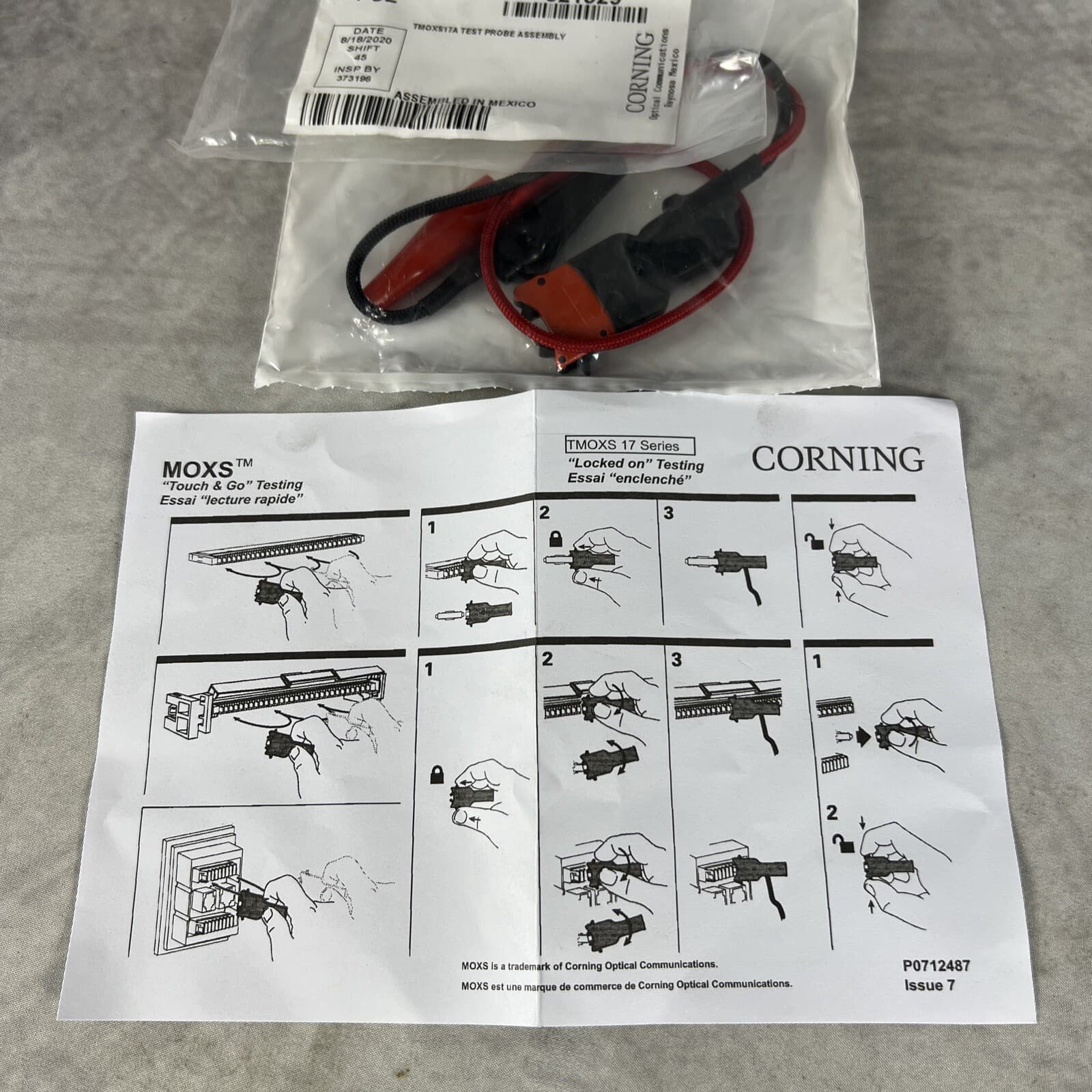 New NORDX/ Belden QTBIX17A Test Probe (MOXS) A0270166 Corning TMOXS 17 Series 3