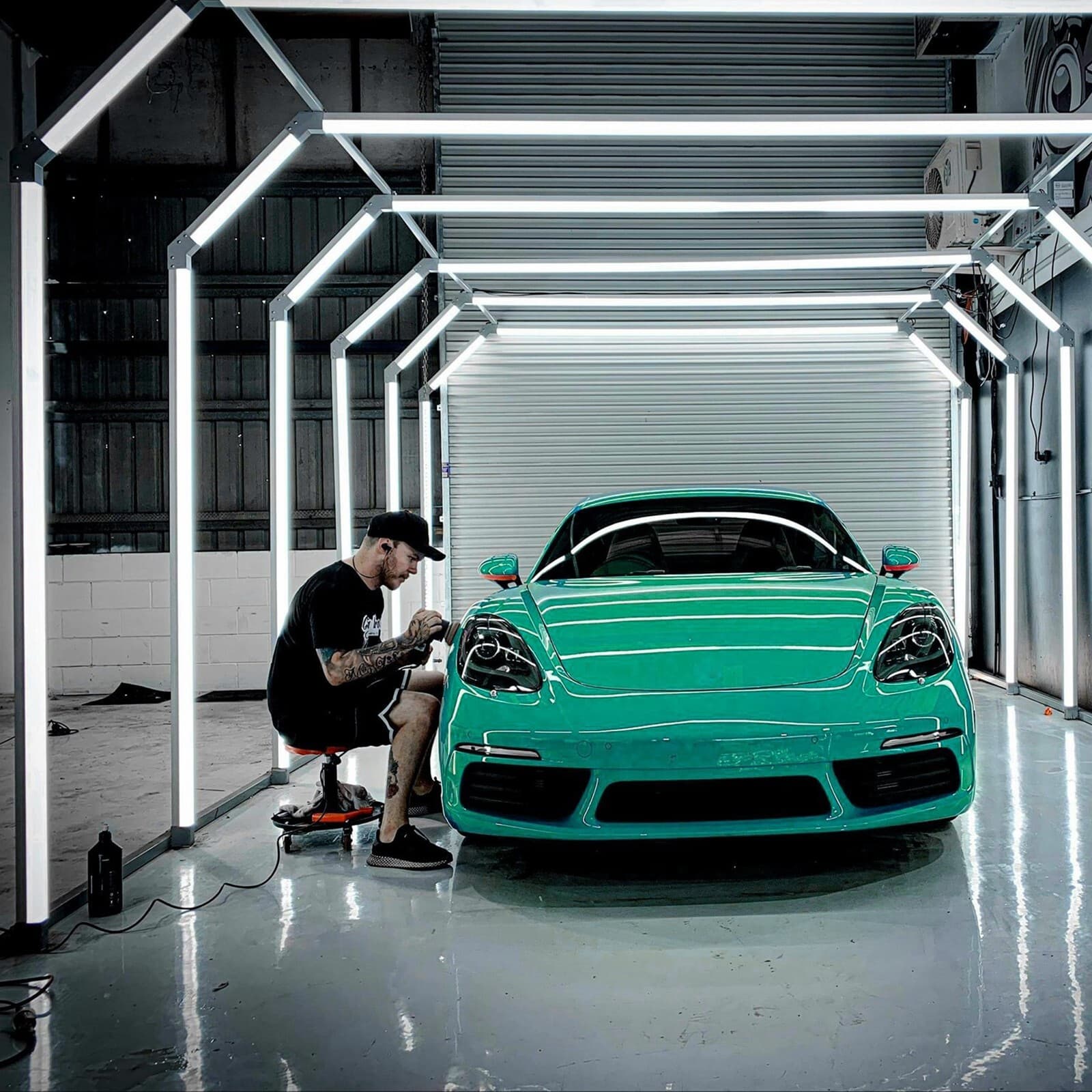 LED Tunnel Lighting Car Detailing Tunnel Light 6500K for Garage Workshop