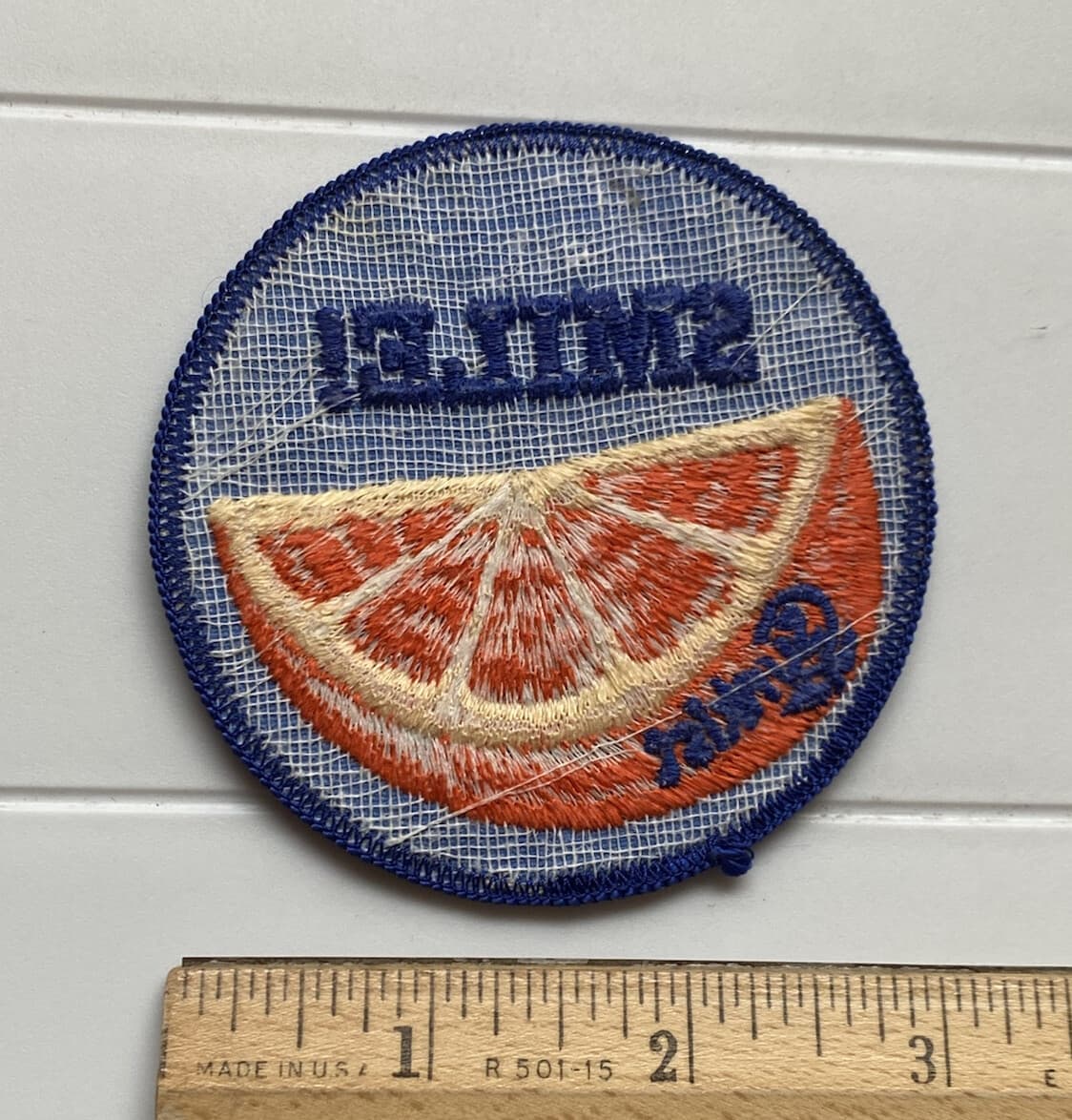 Sunkist Smile! Orange Slice Wedge Citrus Fruit Souvenir Round Embroidered Patch 3