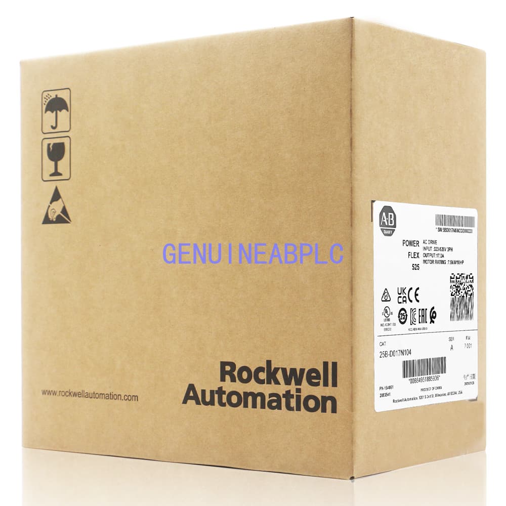 AllenBradley 25B-D017N104 PowerFlex 525 7.5kW 10Hp AC Drive Variable Frequency