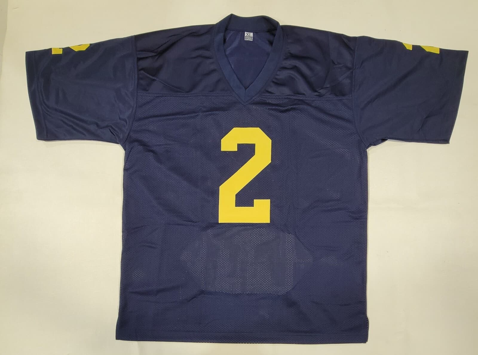 BLAKE CORUM SIGNED COLLEGE STYLE CUSTOM STAT XL JERSEY BECKETT QR 3