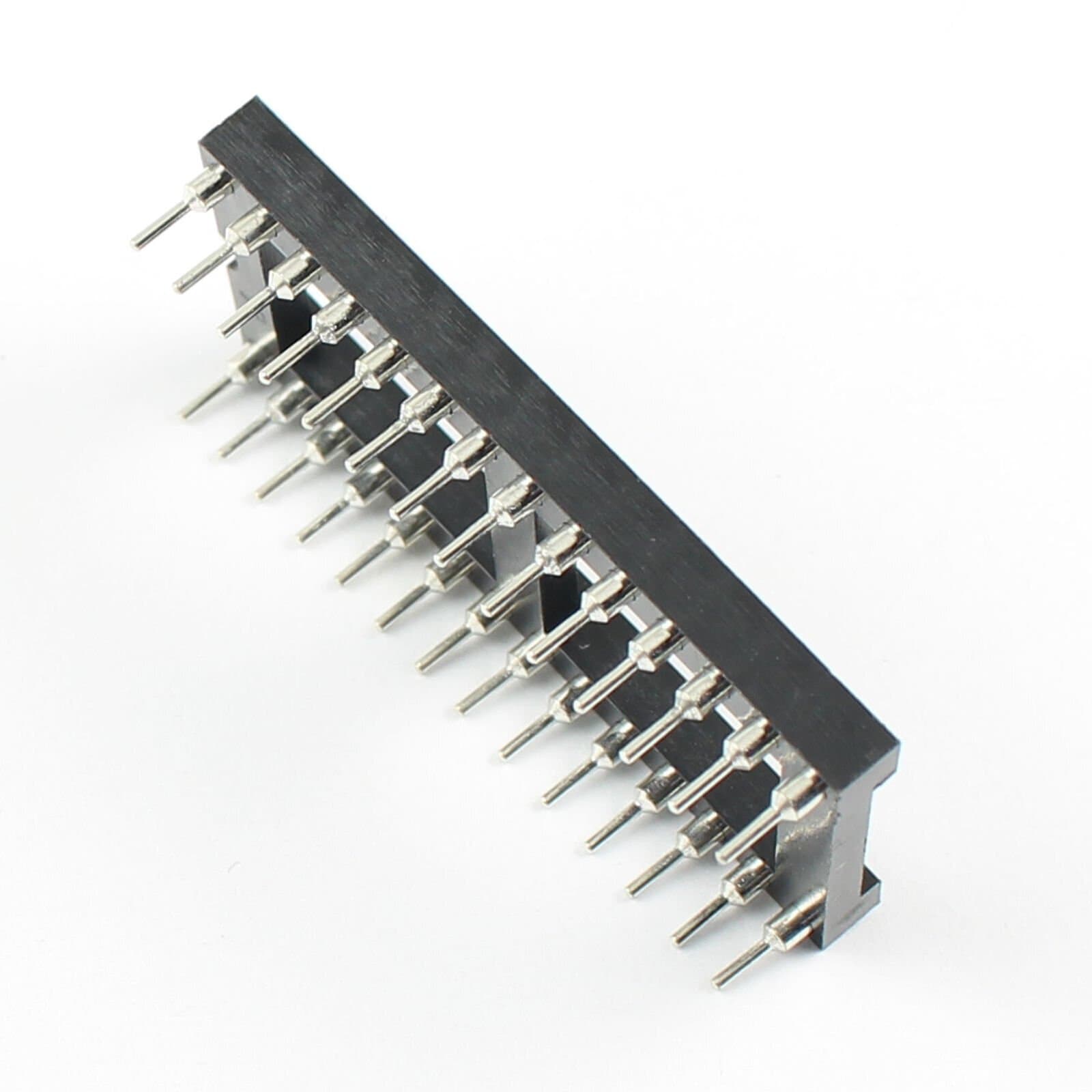 5Pcs 2.54mm Pitch 28 Pin DIP Round Pin Solder IC Socket Adaptor Wide 3