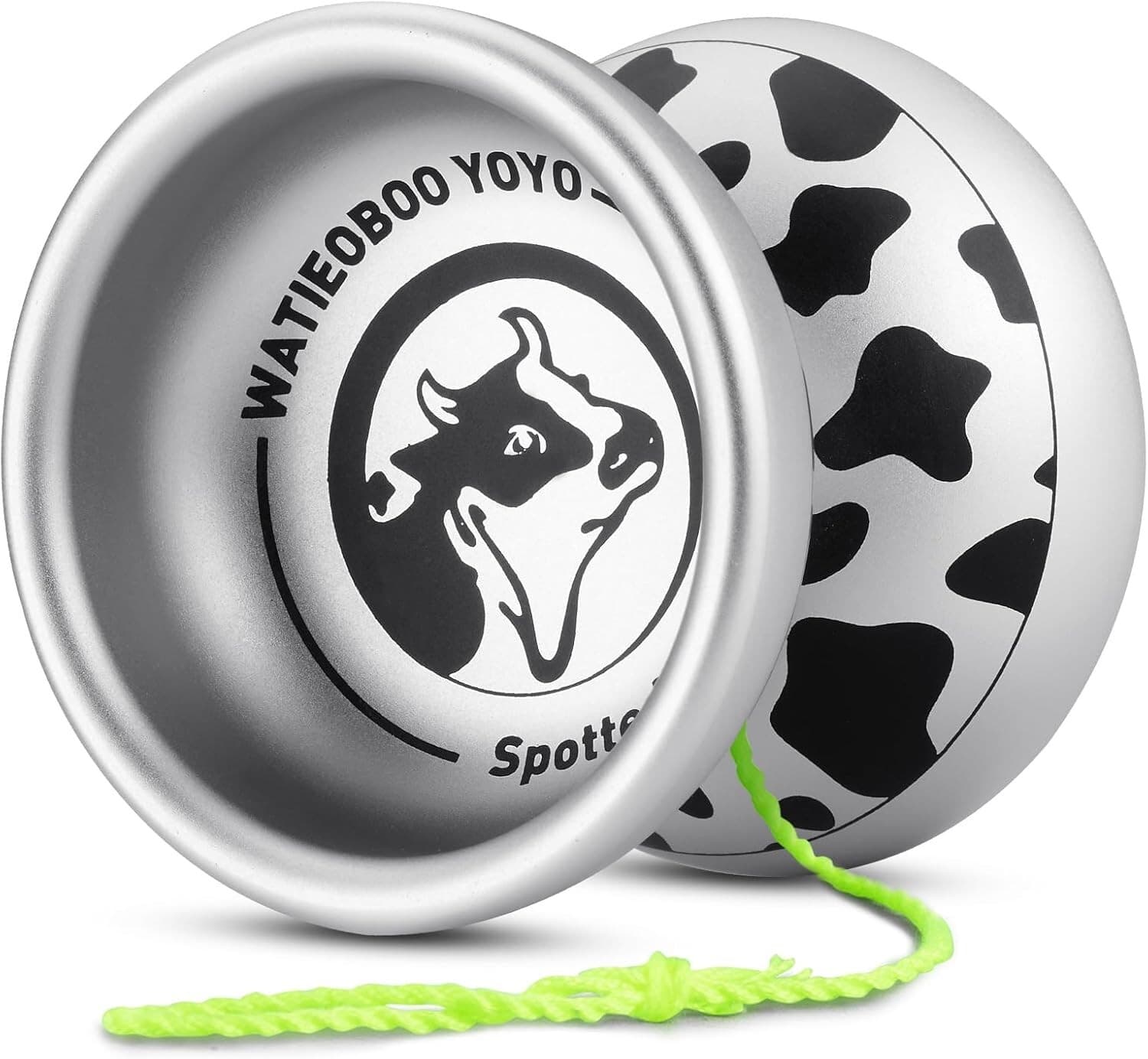 Metal Yoyo Professional, Intermediate to Advanced Trick Yoyo (Spotted Cow)