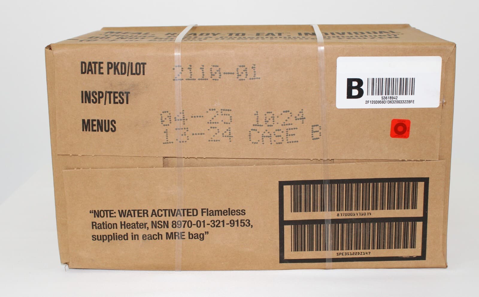 MRE U.S. Military Ready to Eat Meals INSP 2025 - Case, 1, 2, 4, 6 Pack Options 3