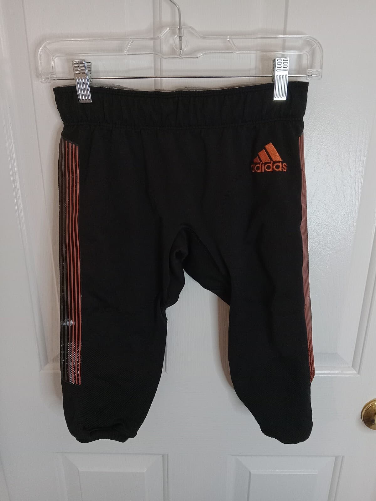 Miami Hurricanes adidas Football Pants Youth Large Black/Orange  2