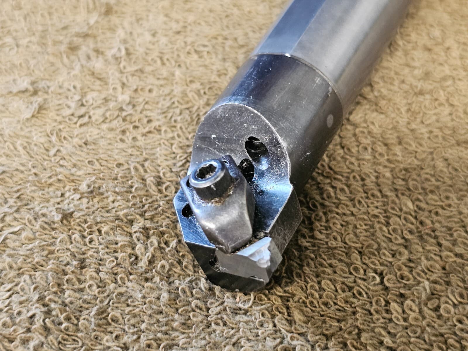 Kennametal 3/4 Boring Bar E12NER Turning 10" OAL Shank Indexable Carbide Coolant 3