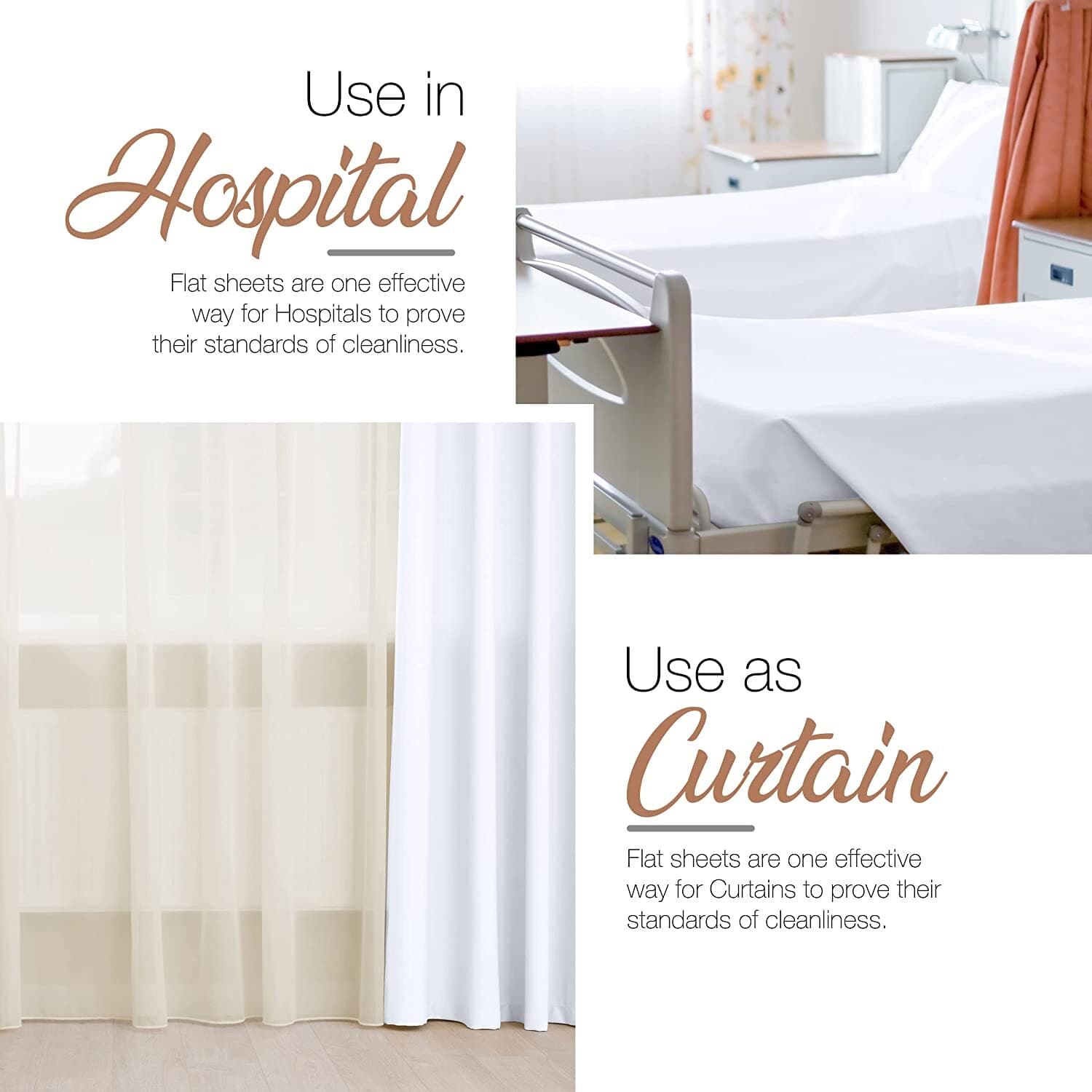 Flat Sheet Soft Brushed Microfiber Fabric Shrinkage & Fade Resist Utopia Bedding 6