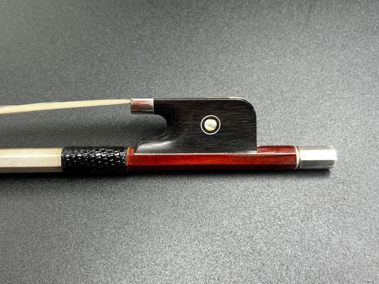 Sartory Copy Pernambuco Cello Bow Ebony Frog Silver Mounting 81.6g NEW 5
