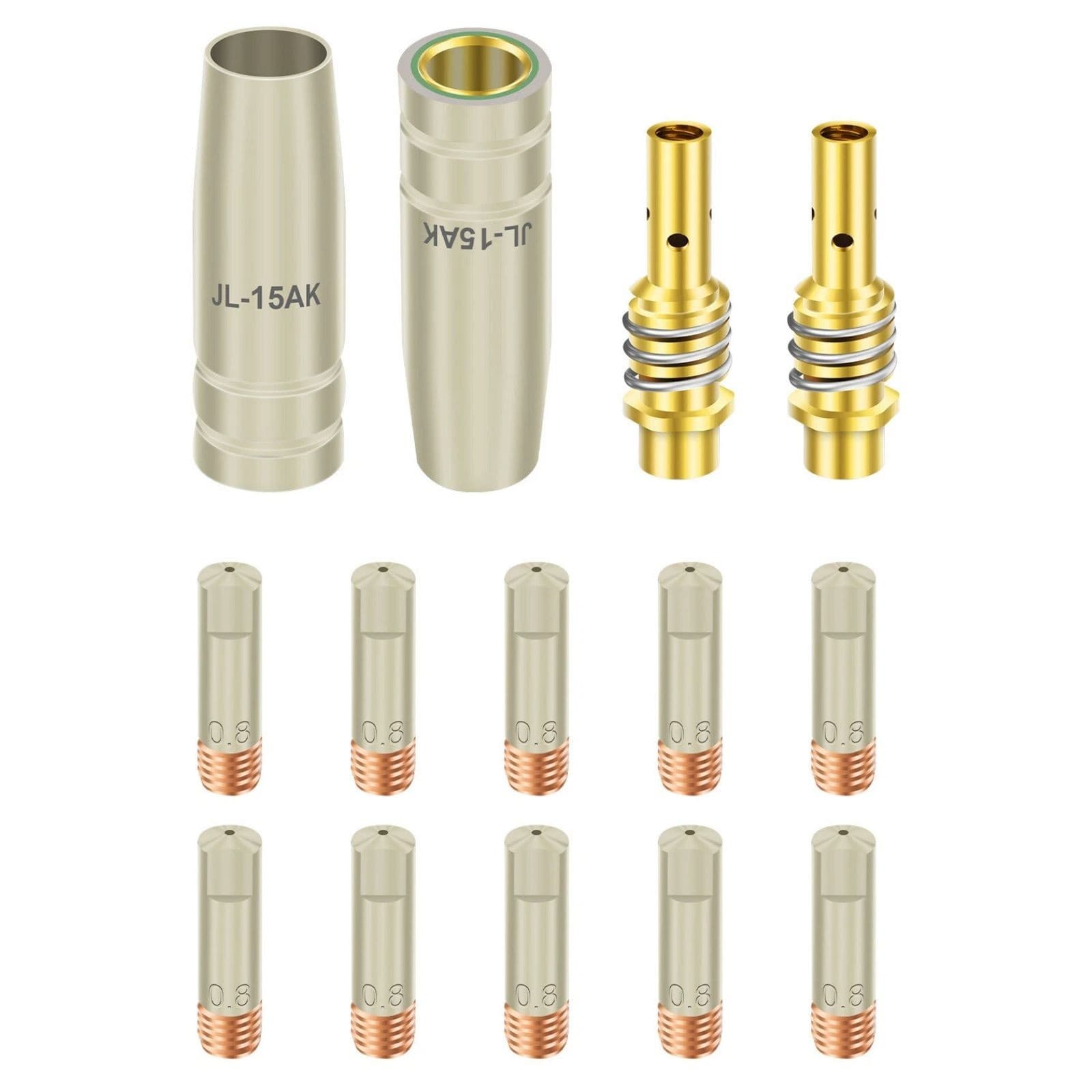 14pcs New For 15AK MIG MAG Welding Torch Kit Ideal for automotive welding 2