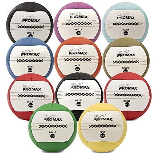  Rhino Slam Ball, 4-30 lb. Non-Slip Grip, Weightlifting, Crossfit, Home 16 LBS 4