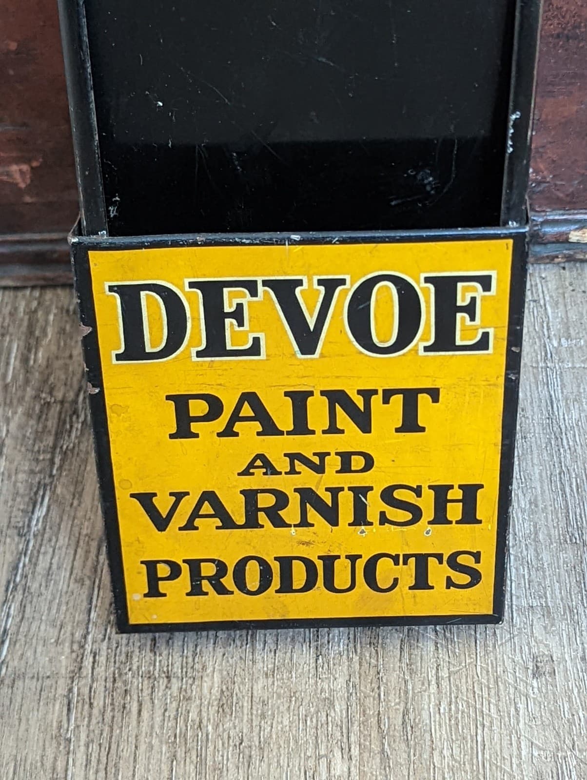 Original DEVOE PAINT Advertising Metal Store Display Rack Sign for Samples 2