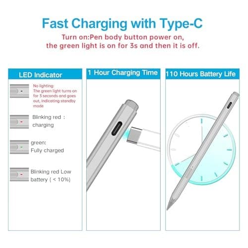USI2.0 Stylus Pen for Amazon Fire Max 11 (2023 Release) & Amazon Fire HD 10,  2