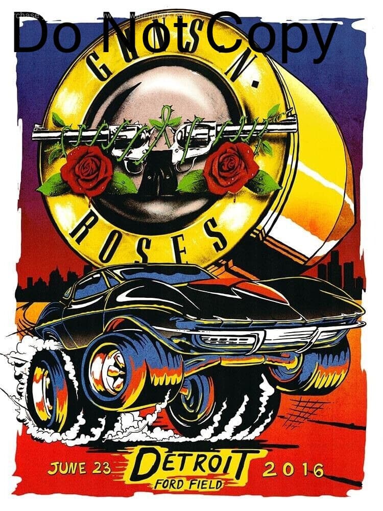 Guns N Roses 12"x18" Music Concert Poster