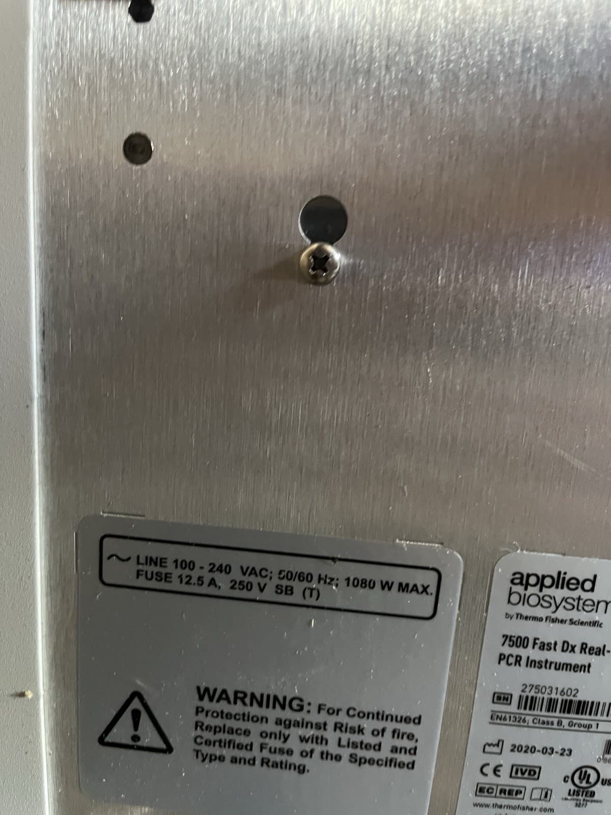 Applied Biosystems 7500 Fast DX Real-Time PCR System      SPECIAL. $799 2