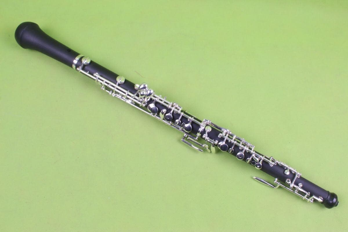Yinfente Oboe C key Ebonite Wood Silver Plated 3rd Octave left F with case Bag 2