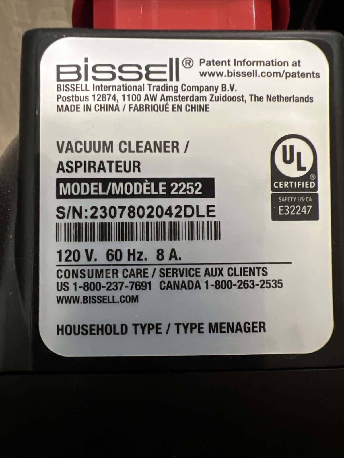 Bissell  2252 Vacuum Cleaner Used Only Once 6