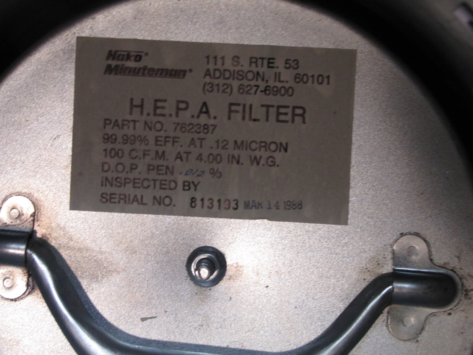Industrial HEPA- vacuum -- one gallon capacity 5