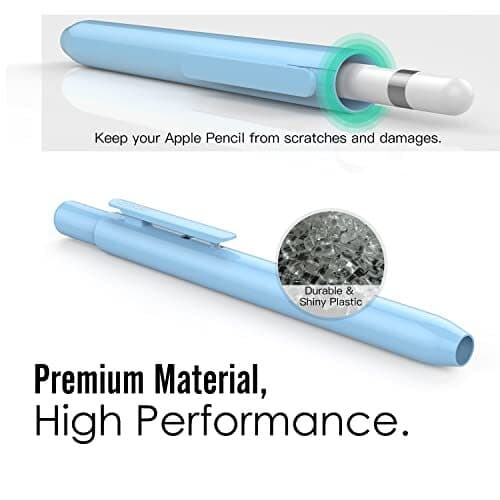  Holder Case Fit Apple Pencil 1st Gen, Retractable Tip Cap Fit New iPad 10th  2