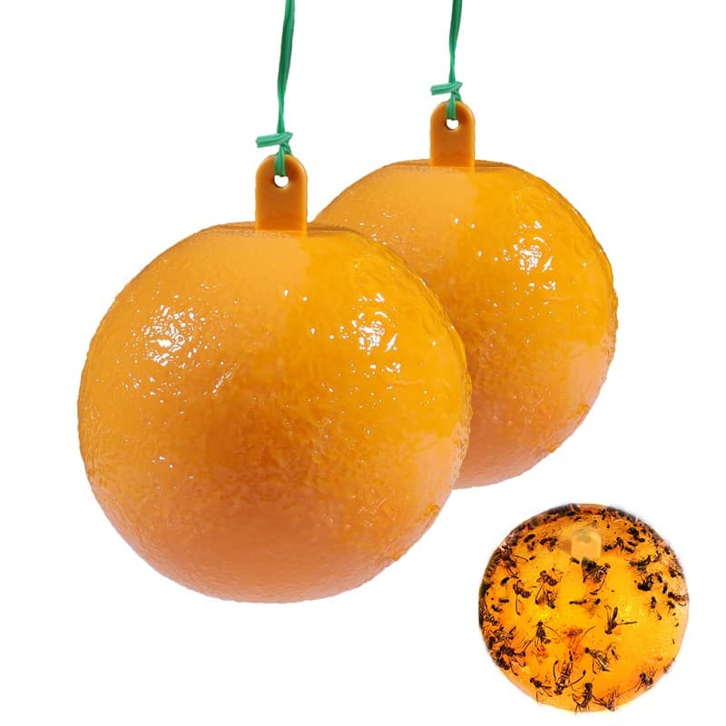 Bug Fruit Fly Traps Sticky Ball Fungus Gnat Pest Control Ball for Indoor Outdoor 4