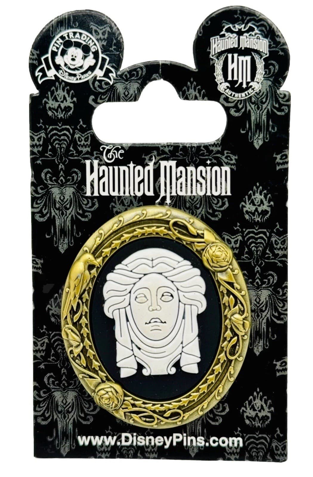 Disney Parks Haunted Mansion Pin 2015 Madame Leota Cameo Brooch Style 3D