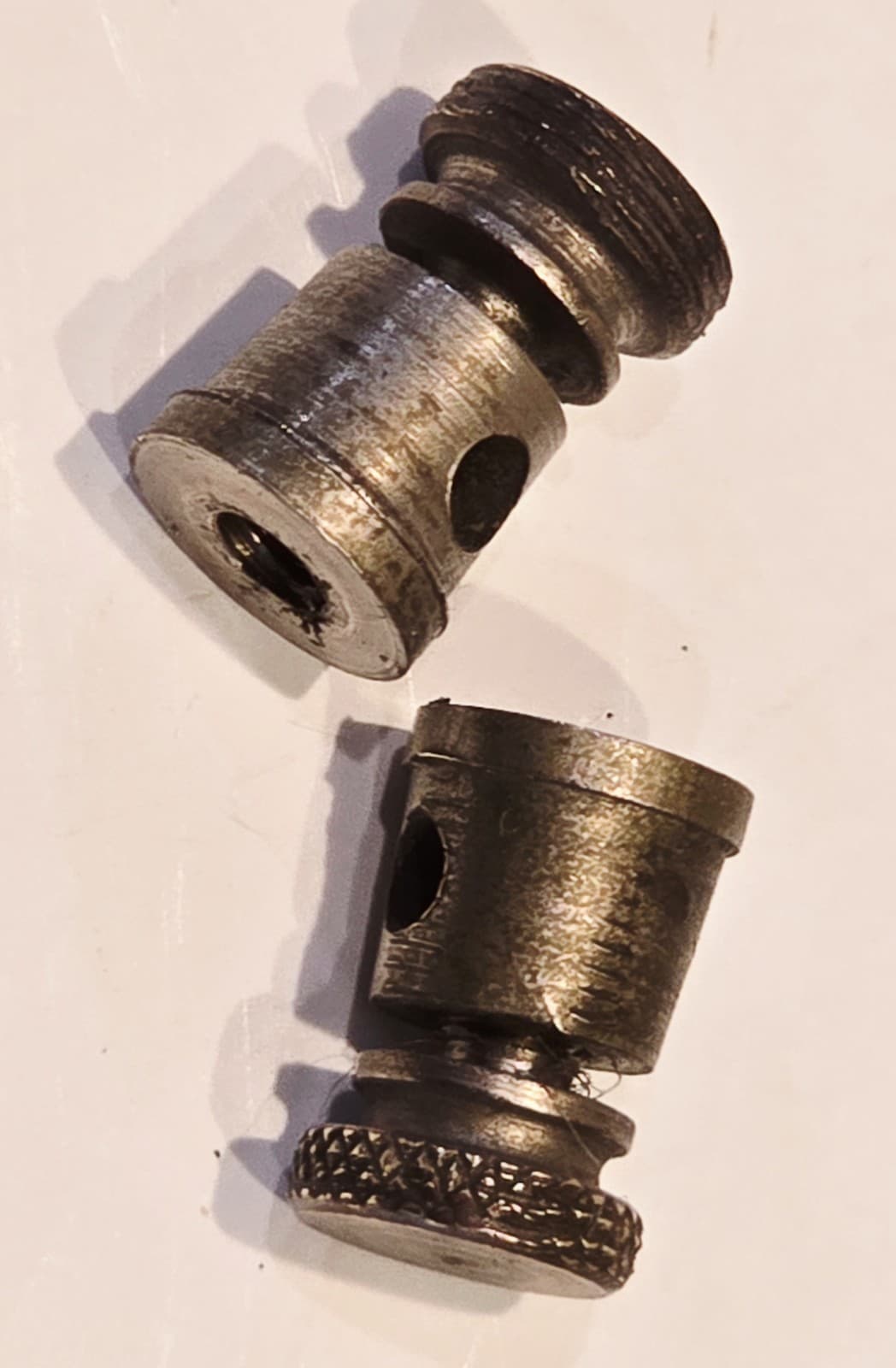 2x 1920's CROSLEY ACE TUBE RADIO METAL NICKEL BINDING POST 50 51 52 TRIRDYN V XJ 2