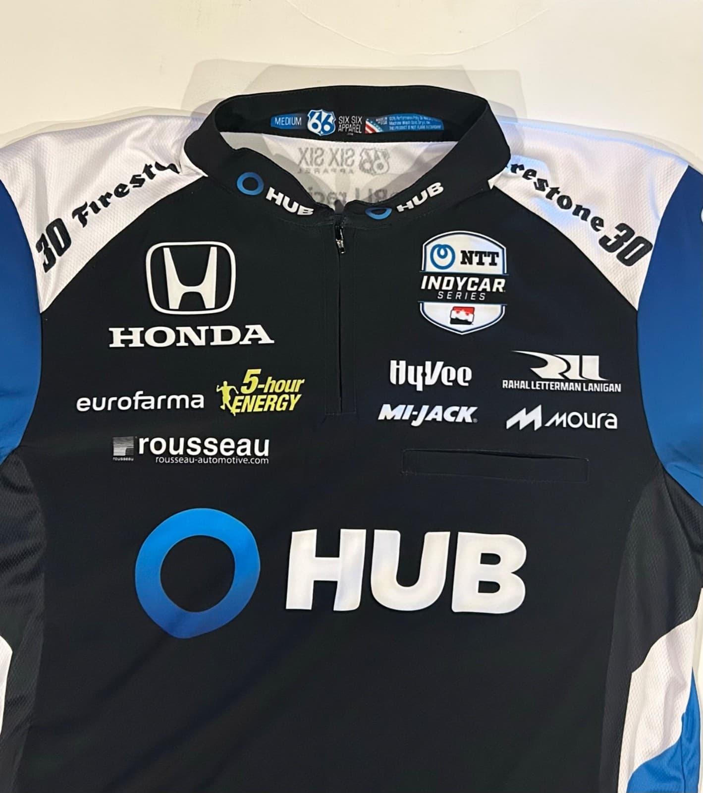 Pietro Fittipaldi Rahal Letterman Lanigan #30 IndyCar Pit Crew Shirt Size Medium 2