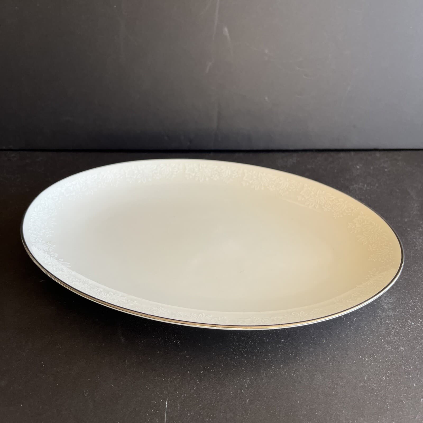 Noritake Vintage Ivory China 7567 Ambrosia Japan 12.5” Oval Serving Platter