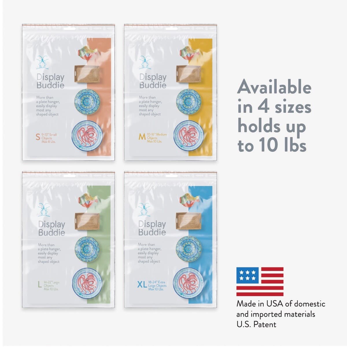 Display Buddie Large Adjustable Plate Hanger for Round Plates, Platters, Bowls 6