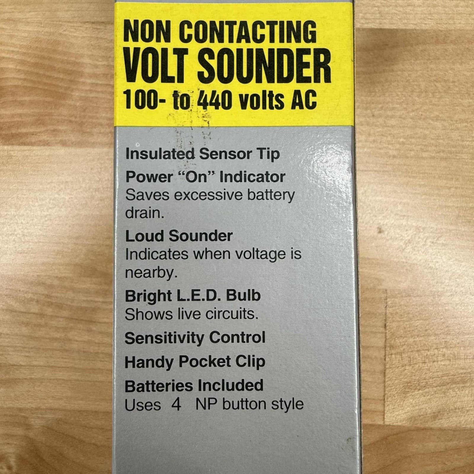 Calterm Non-Contact Voltage Tester Volt Sounder 100-440V AC Electrical 66311 6