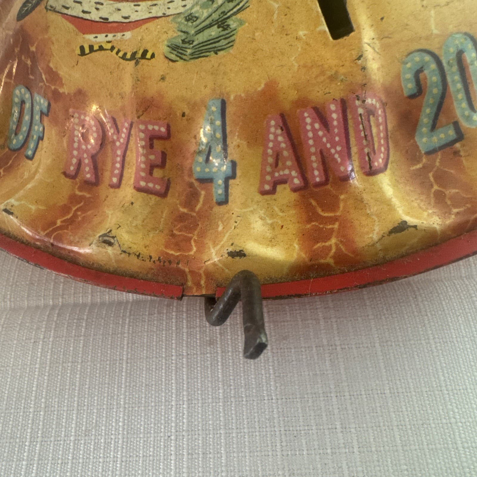 Mattel 1953 Blackbird Pie Music Toy NOT Working For Parts Plays Music 2