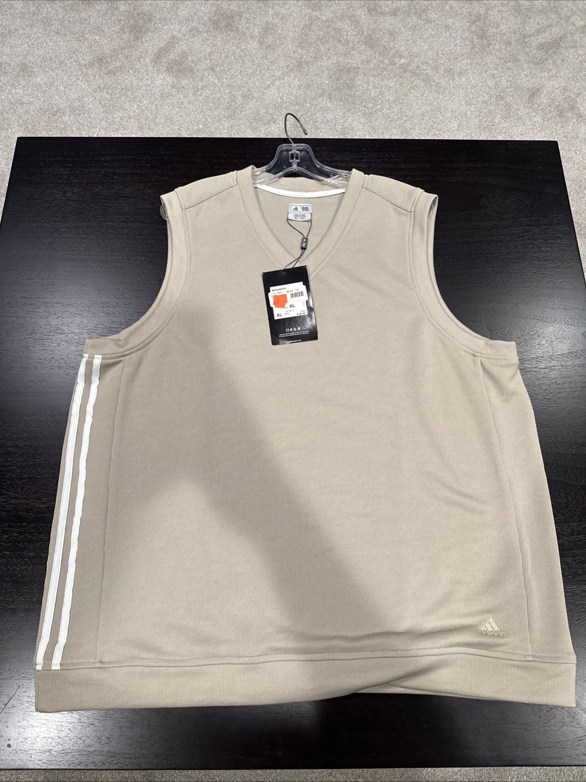 adidas men Ultimate365 Tour Vest Beige NWT