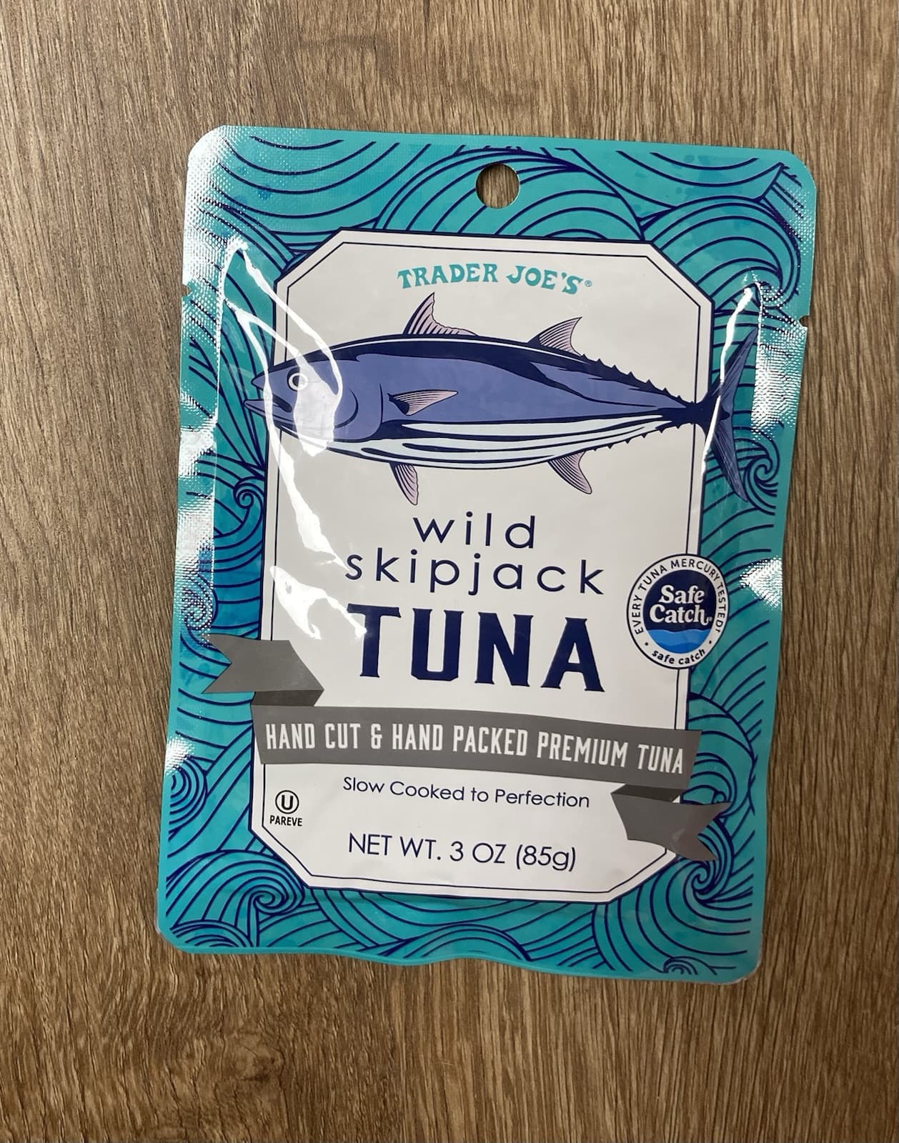 12-Count Pouches TRADER JOE'S Wild Skipjack Safe Catch Tuna Case 3 Oz 22 Protein 3