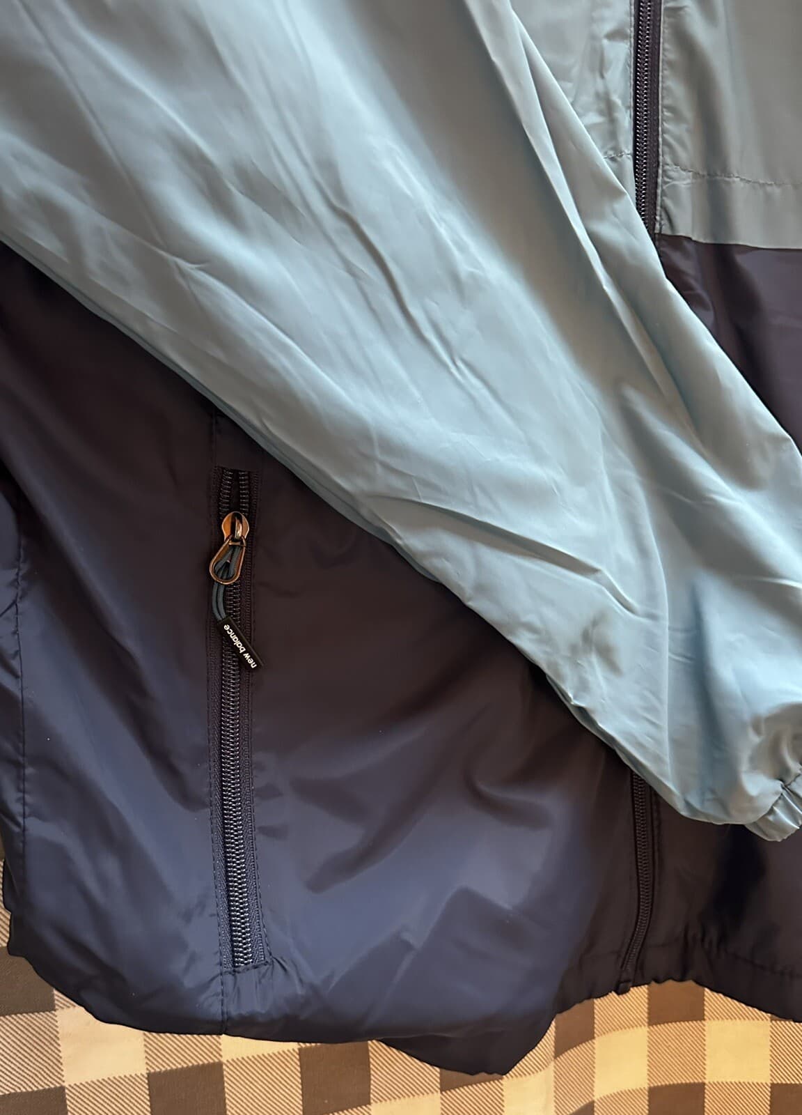 NWT New Balance Wind Resistant Fleece-lined Jacket Windbreaker Blue Men’s Large 3