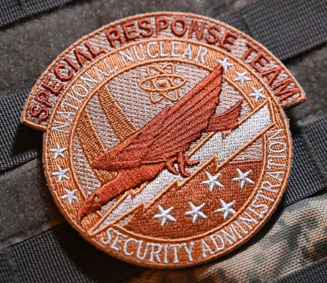US NUCLEAR SECURITY ADMINISTRATION SPECIAL REACTION TEAMS SRT vêlkrö GRAY PATCH 2