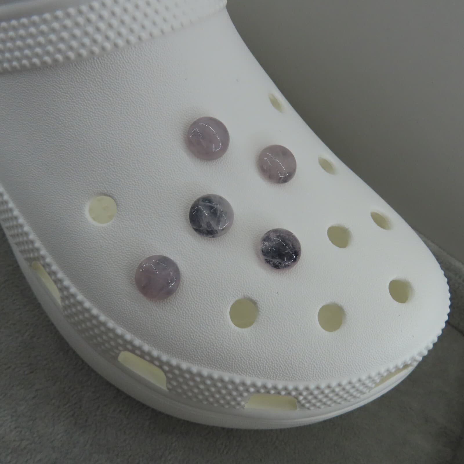 ROSE QUARTZ Gemstones Shoe Charms for Shoes Wristbands Nature Bling Luxury Lot 5 2