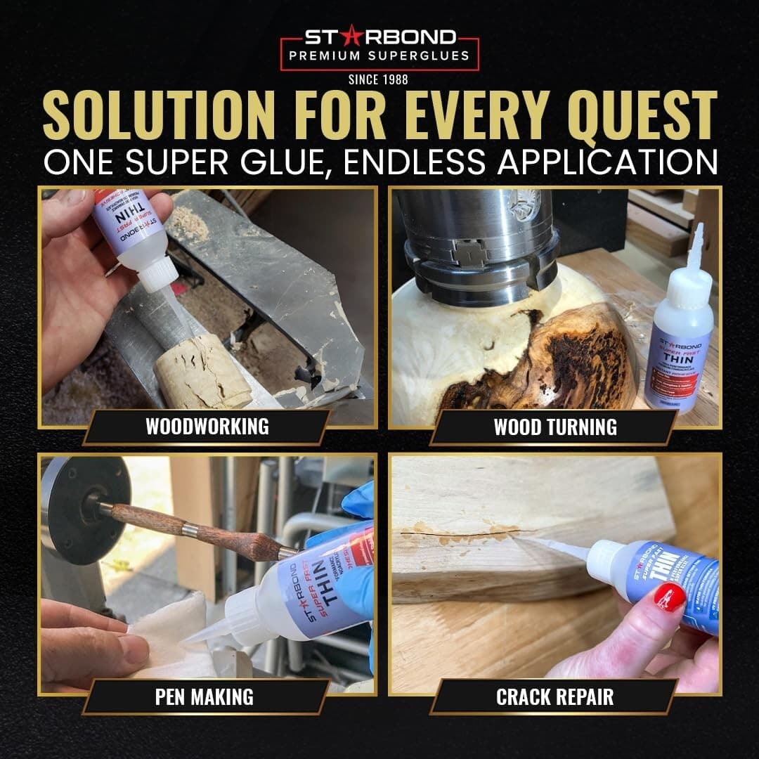 Starbond 2 oz. Super Fast Thin - Super Glue (Premium Cyanoacrylate CA Glue) 5
