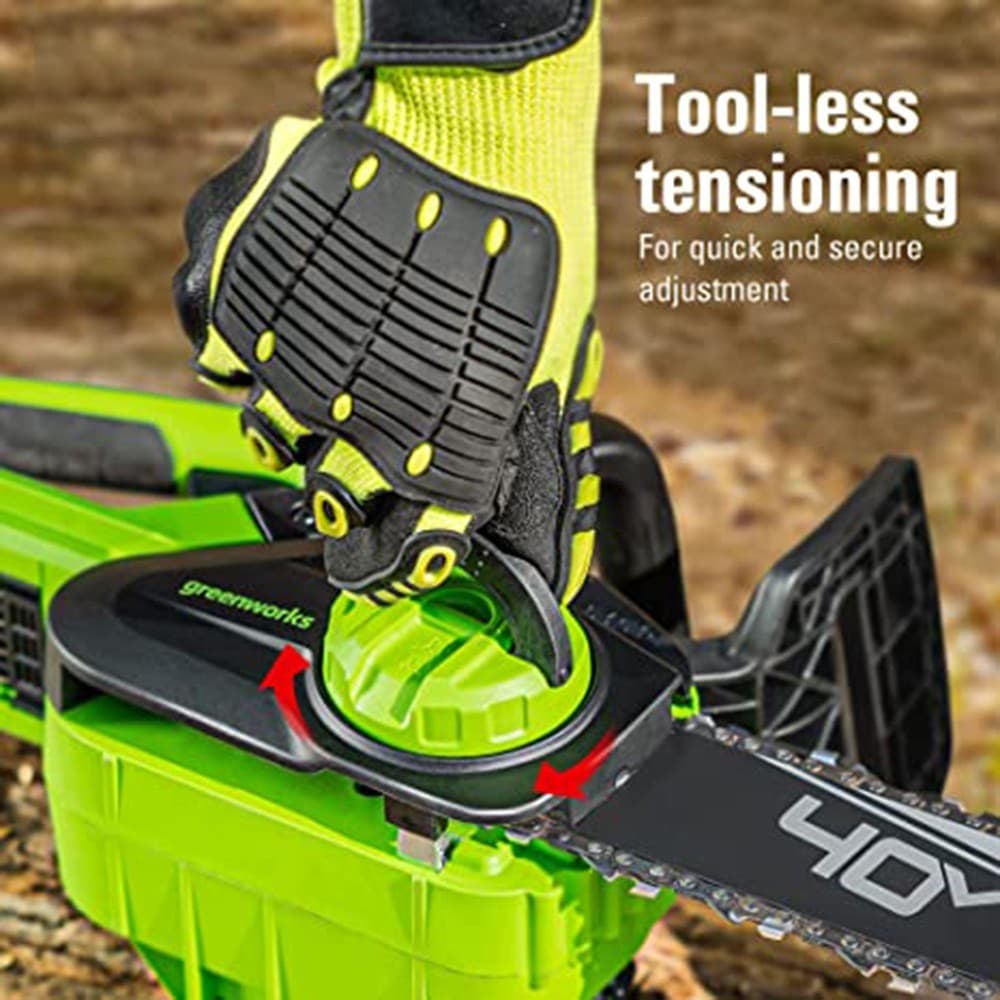 Greenworks 40V 12 inch Cordless Chainsaw Gen2 with 2Ah Battery and 2A Charger 5