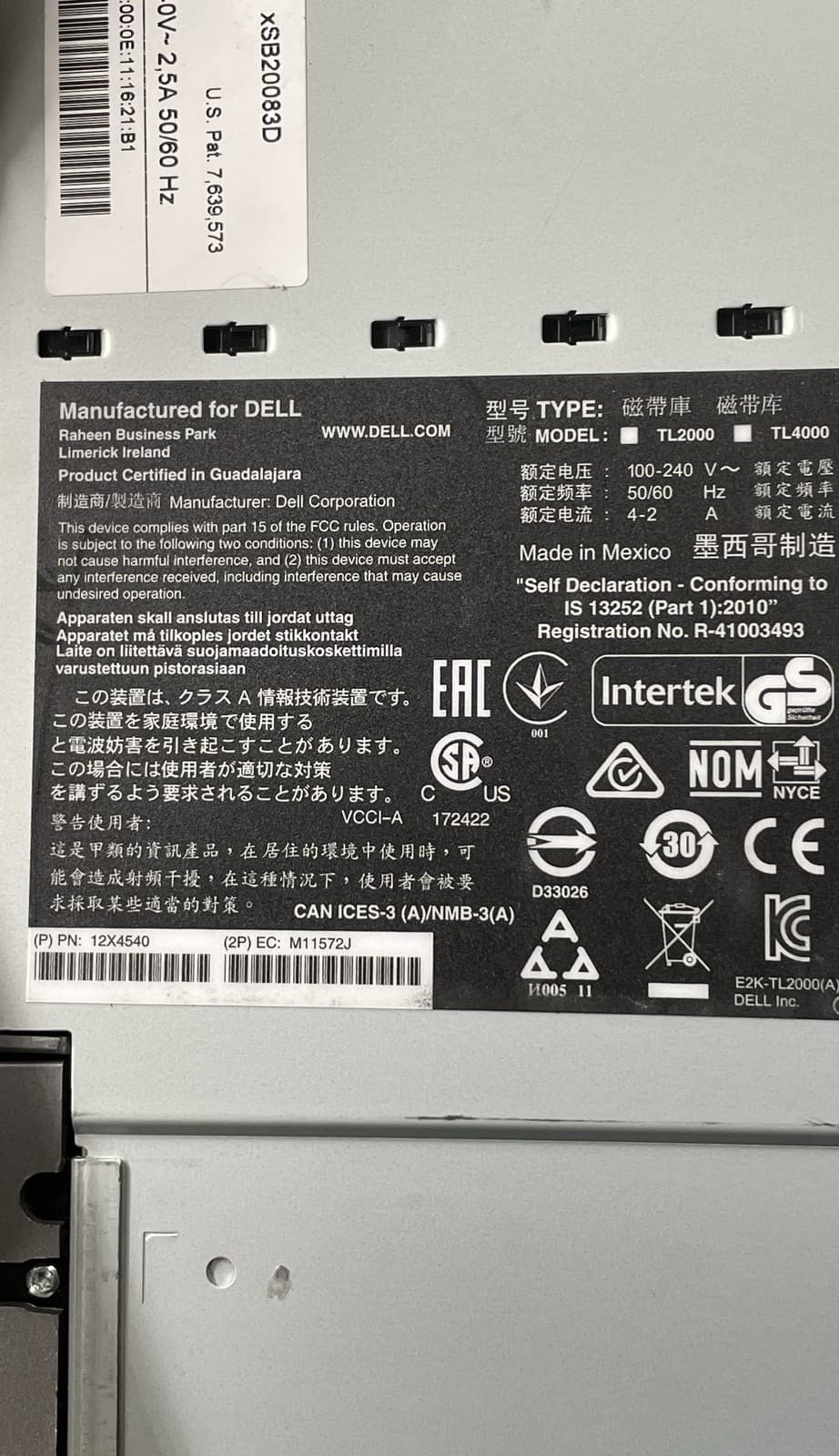 Dell PowerVault TL2000 Tape Library Automated Data Backup Storage System 5