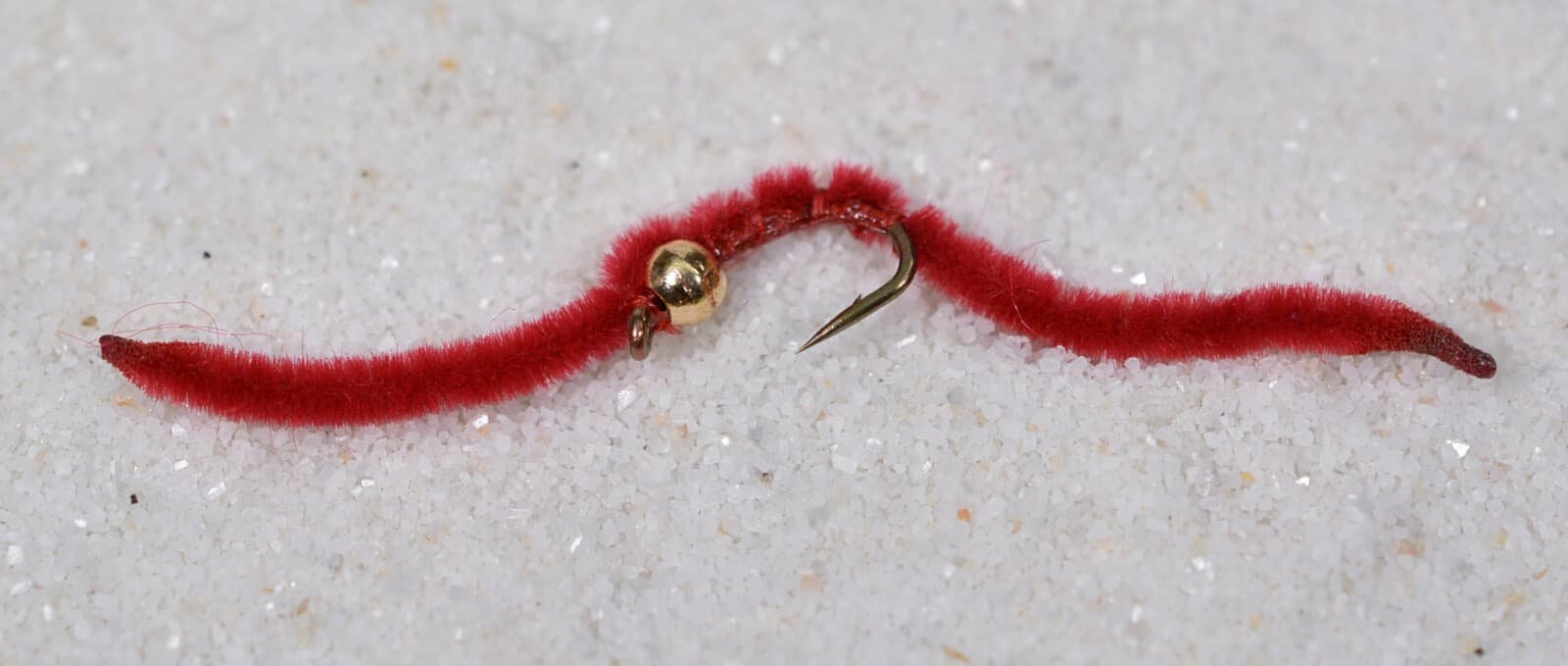 1 Doz Tungsten Bead San Juan Worm Nymph Fishing Flies - Mustad Signature Hook 5