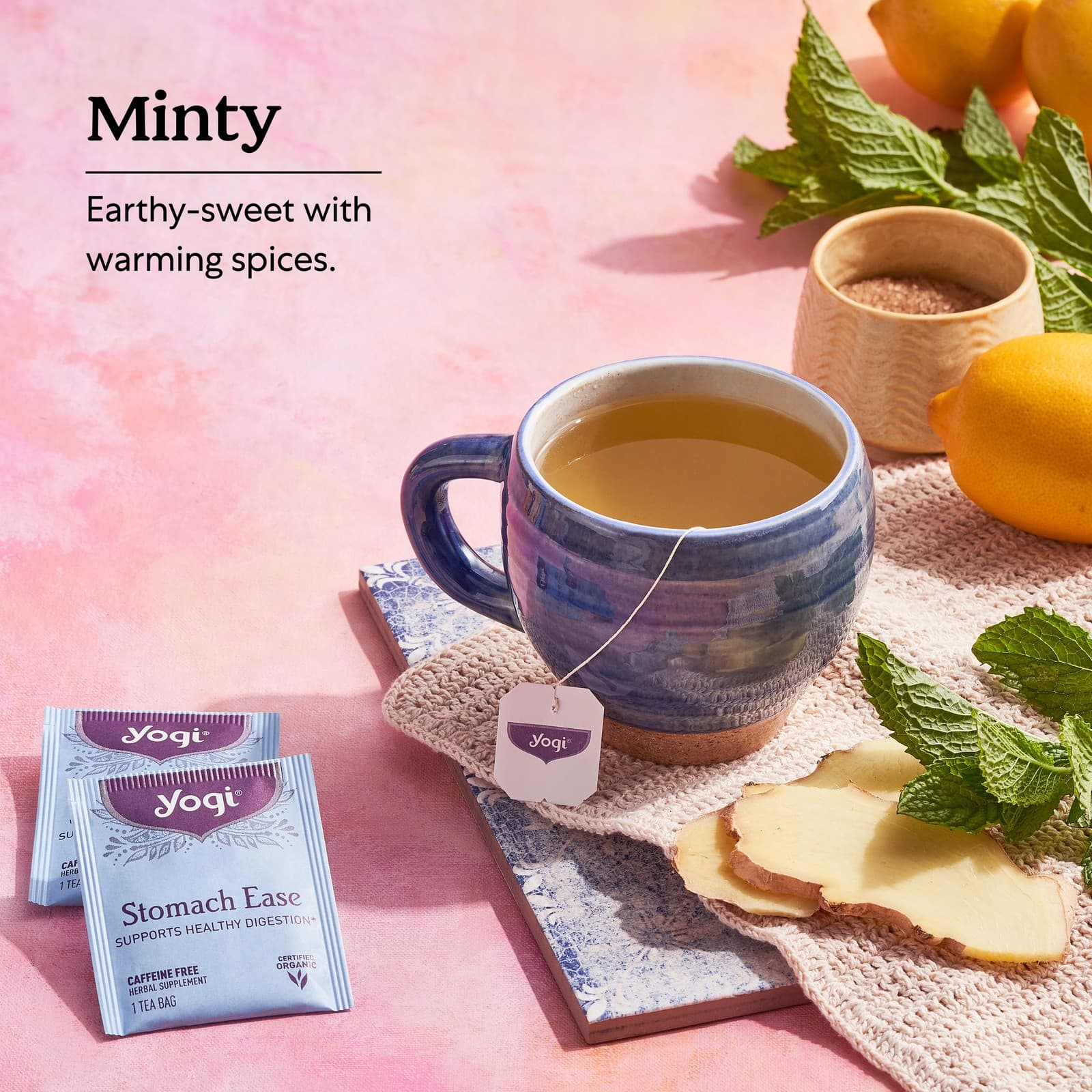 Yogi Tea Stomach Ease Tea - 16 Tea Bags per Pack (4 Packs) - Digestive Tea to... 4