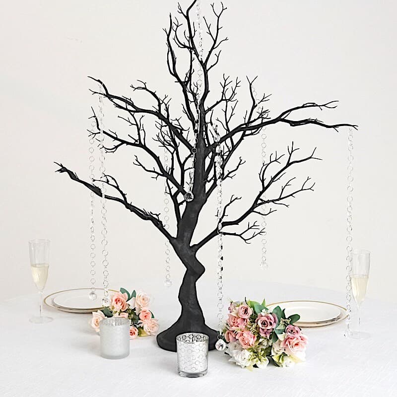 34" Black MANZANITA TREE with Garlands Wedding Party CENTERPIECES 2