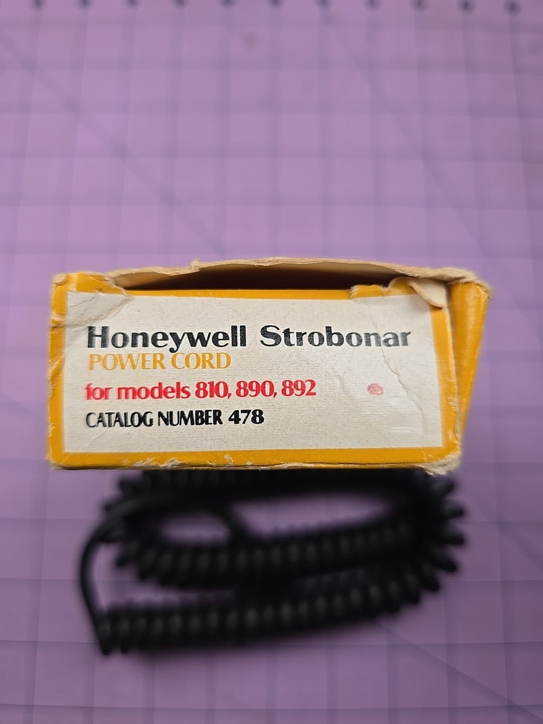 NOS Honeywell Strobonar for 810, 890, 892 Electronic Flash Units Part #478 2