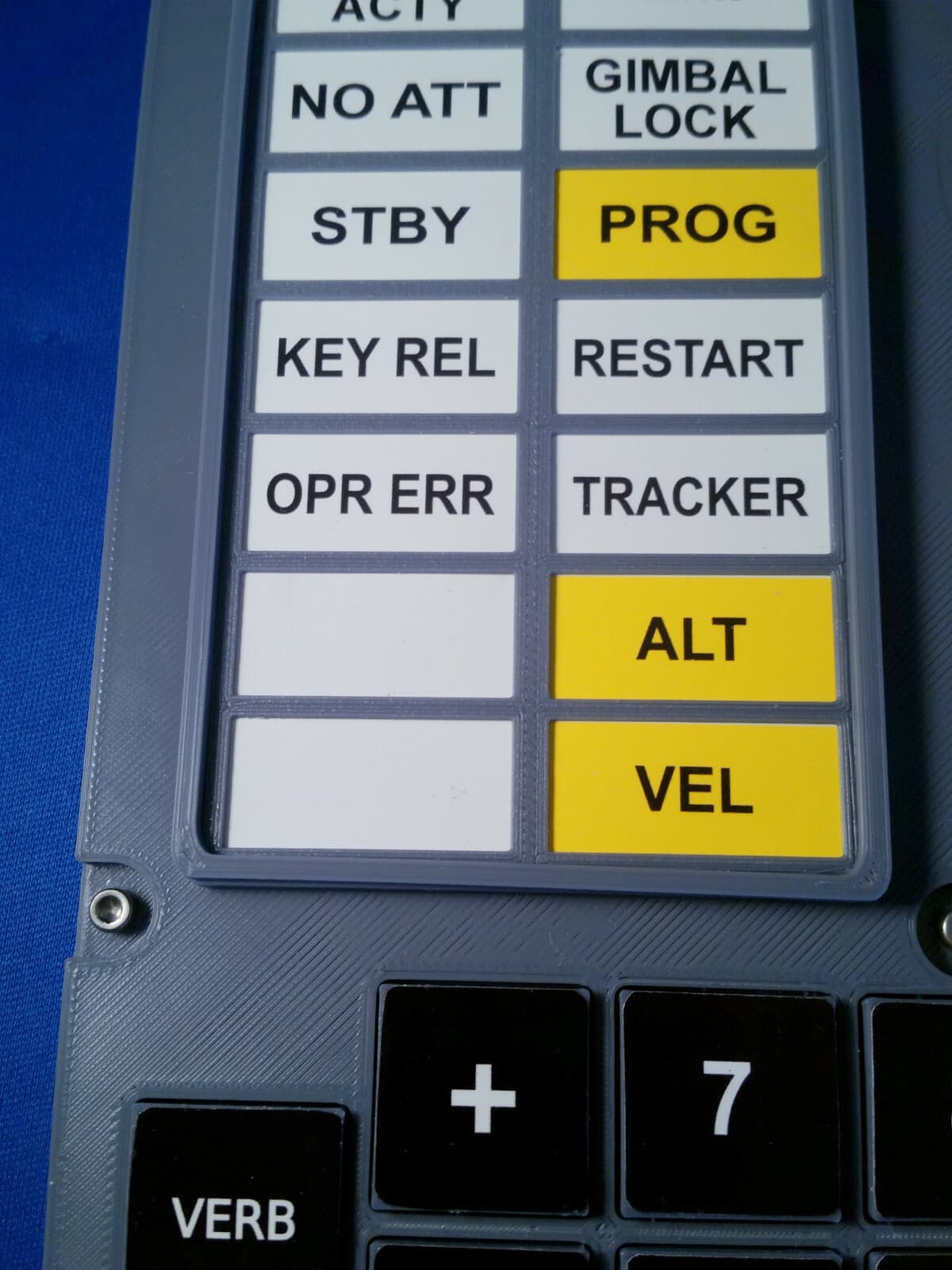 Apollo DSKY Navigation Computer Replica Plaque - Full Size Assembled 3