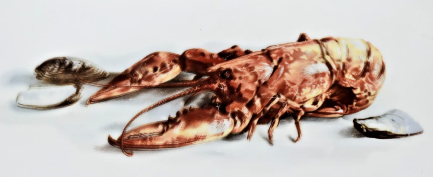 Vintage Josef Kuba Porcelain West Germany KUB12 Lobster Platter 16 5/8" 2