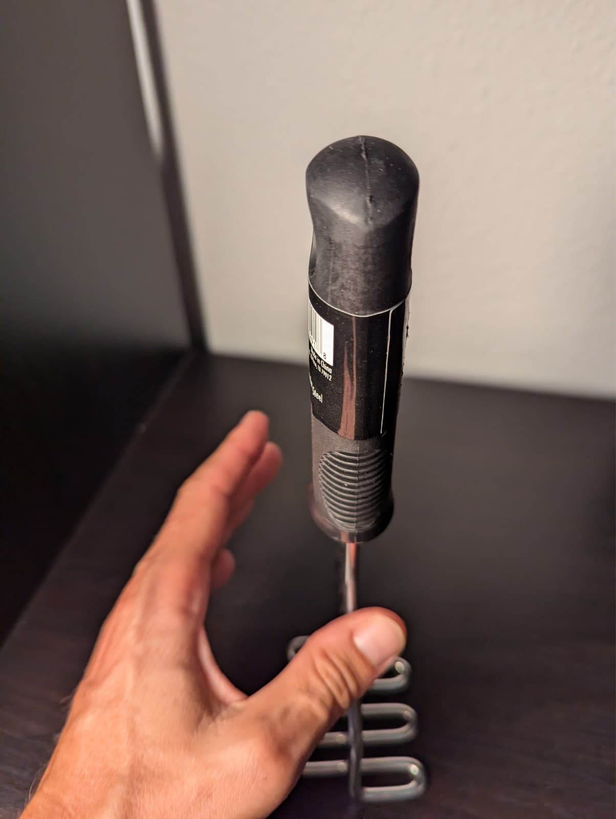 New OXO GOOD GRIPS Stainless Steel Metal Potato MASHER Utensil BLACK Plastic 4