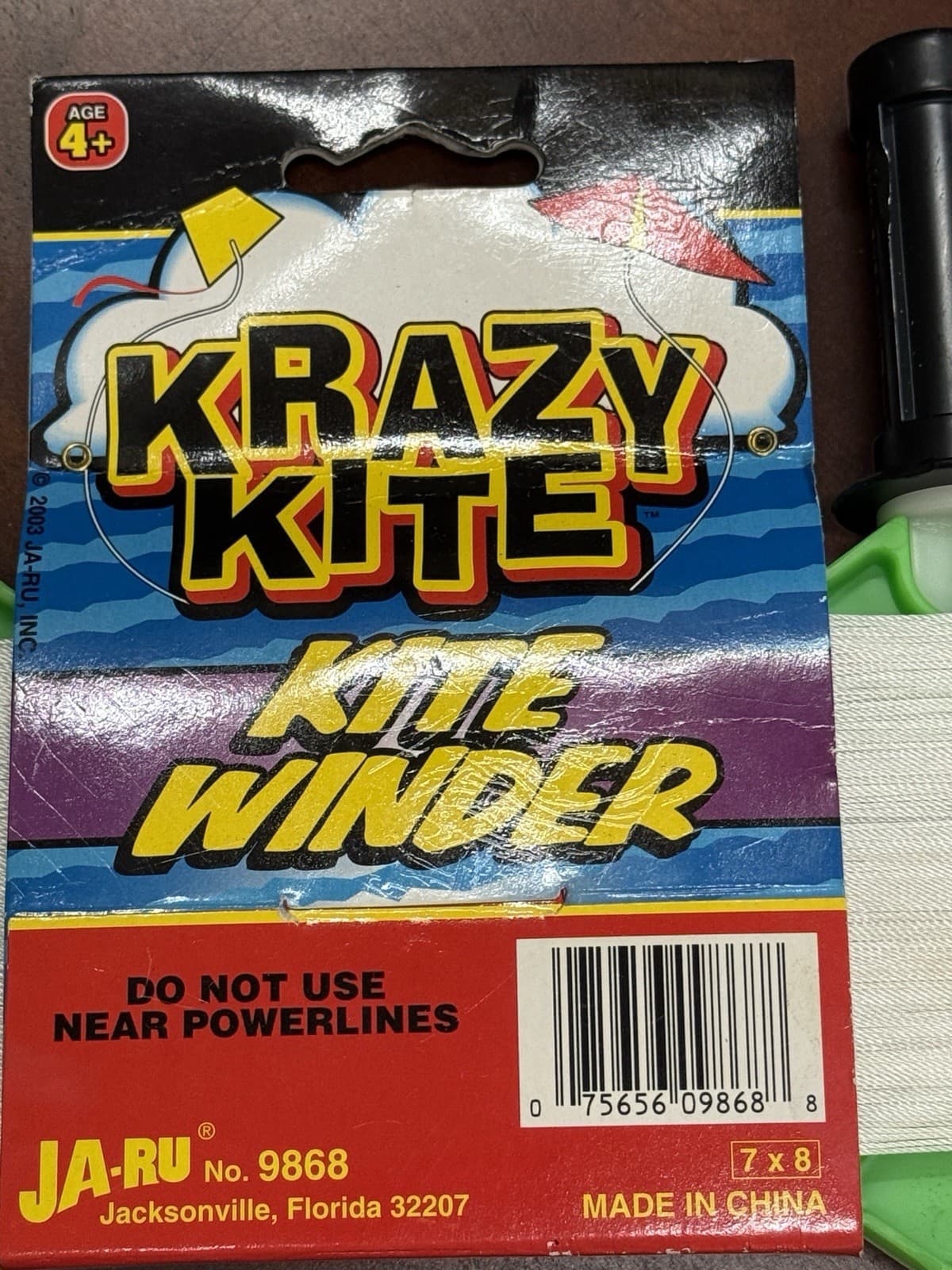 Ja-Ru Krazy Kite Reel Winder Green — 250 Foot Line and Controller - Model 9868 4